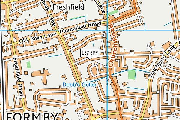 L37 3PF map - OS VectorMap District (Ordnance Survey)