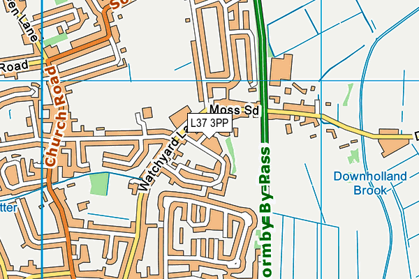 L37 3PP map - OS VectorMap District (Ordnance Survey)