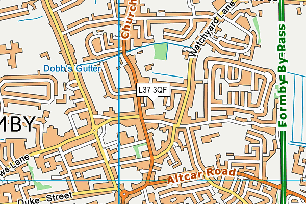 L37 3QF map - OS VectorMap District (Ordnance Survey)