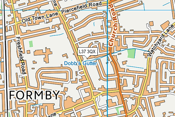 L37 3QX map - OS VectorMap District (Ordnance Survey)