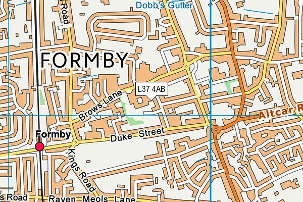 Formby Pool map (L37 4AB) - OS VectorMap District (Ordnance Survey)