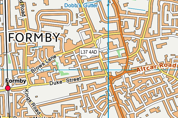 L37 4AD map - OS VectorMap District (Ordnance Survey)