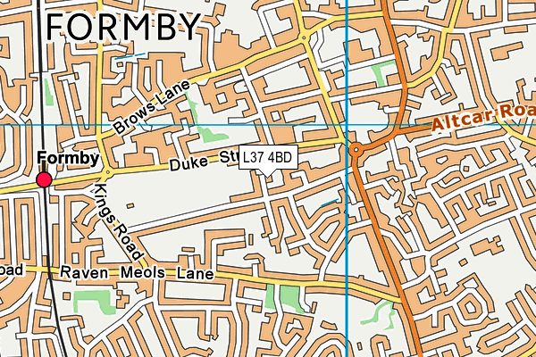 L37 4BD map - OS VectorMap District (Ordnance Survey)