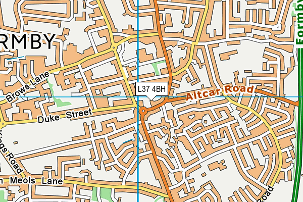 L37 4BH map - OS VectorMap District (Ordnance Survey)