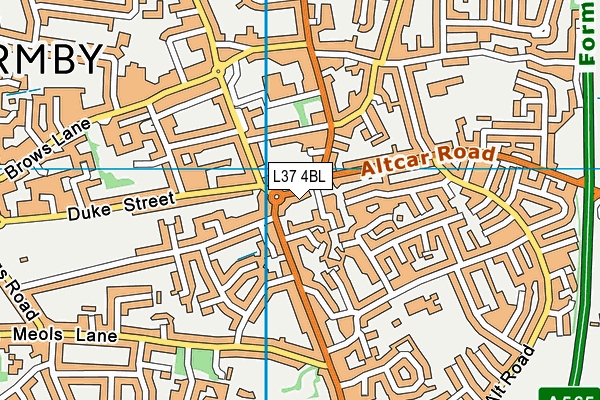 L37 4BL map - OS VectorMap District (Ordnance Survey)