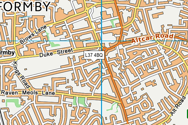 L37 4BQ map - OS VectorMap District (Ordnance Survey)