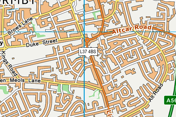 L37 4BS map - OS VectorMap District (Ordnance Survey)