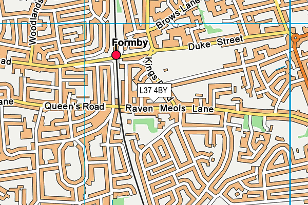 L37 4BY map - OS VectorMap District (Ordnance Survey)