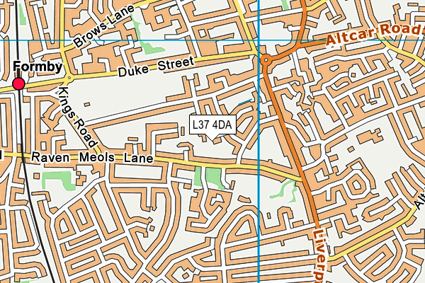 L37 4DA map - OS VectorMap District (Ordnance Survey)