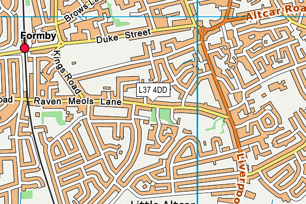 L37 4DD map - OS VectorMap District (Ordnance Survey)