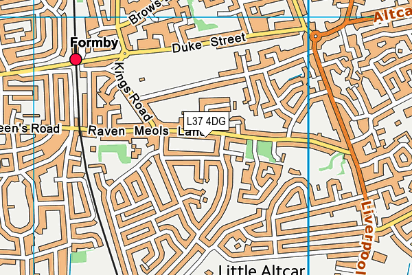 L37 4DG map - OS VectorMap District (Ordnance Survey)
