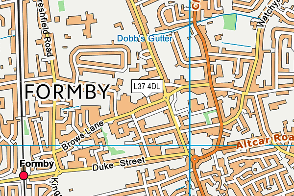 L37 4DL map - OS VectorMap District (Ordnance Survey)