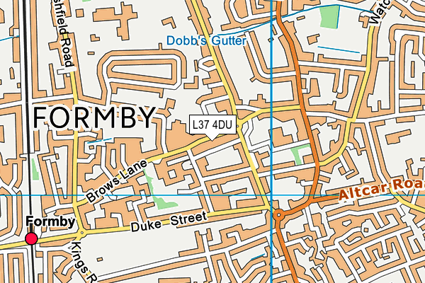 L37 4DU map - OS VectorMap District (Ordnance Survey)