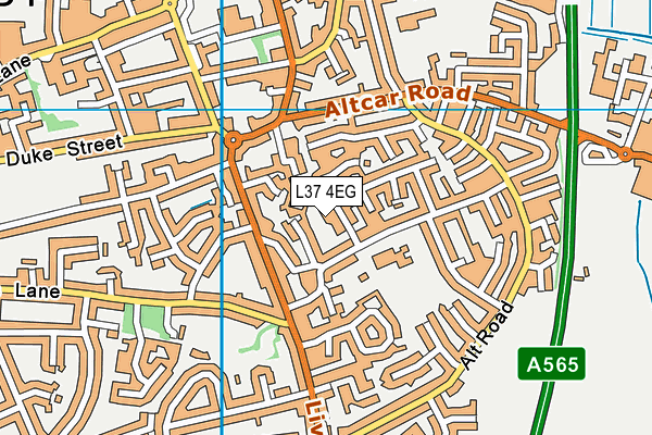 L37 4EG map - OS VectorMap District (Ordnance Survey)