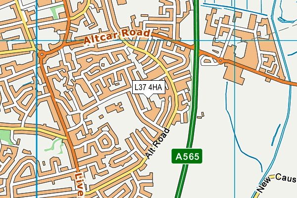 L37 4HA map - OS VectorMap District (Ordnance Survey)