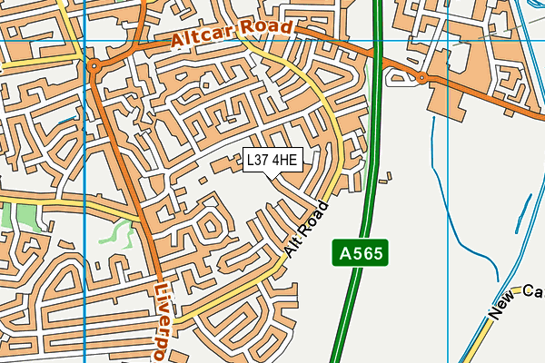 L37 4HE map - OS VectorMap District (Ordnance Survey)