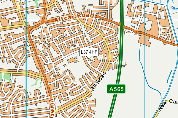 L37 4HF map - OS VectorMap District (Ordnance Survey)