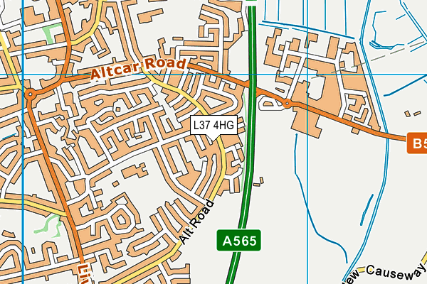 L37 4HG map - OS VectorMap District (Ordnance Survey)