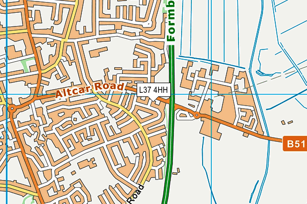 L37 4HH map - OS VectorMap District (Ordnance Survey)