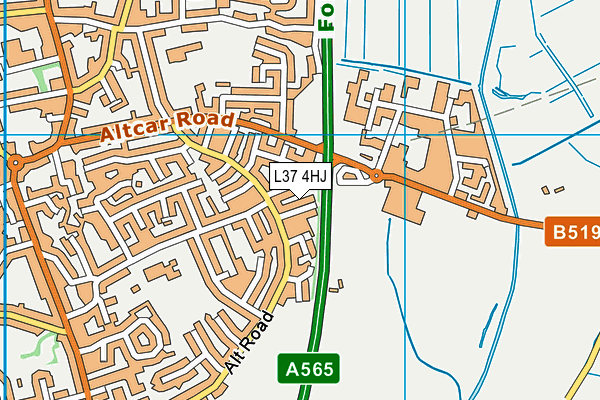 L37 4HJ map - OS VectorMap District (Ordnance Survey)