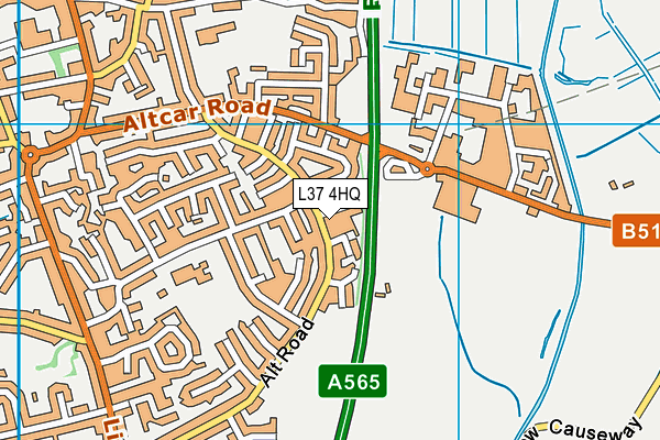 L37 4HQ map - OS VectorMap District (Ordnance Survey)