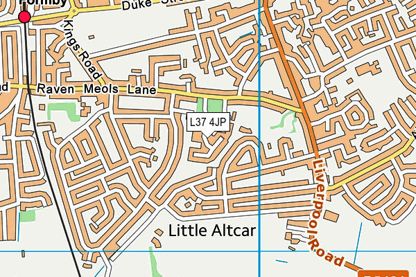 L37 4JP map - OS VectorMap District (Ordnance Survey)