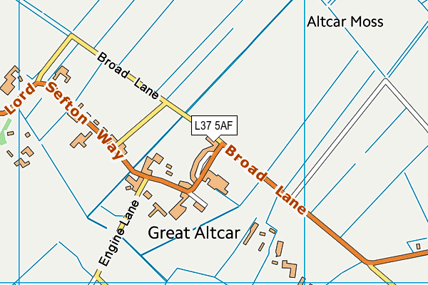 L37 5AF map - OS VectorMap District (Ordnance Survey)