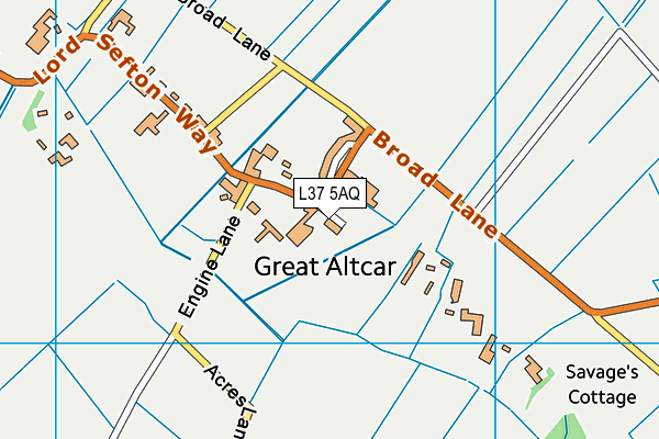 L37 5AQ map - OS VectorMap District (Ordnance Survey)