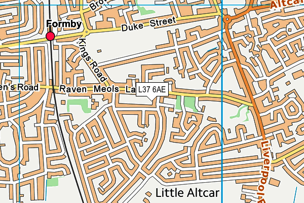 L37 6AE map - OS VectorMap District (Ordnance Survey)