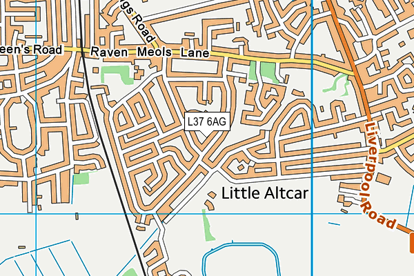 L37 6AG map - OS VectorMap District (Ordnance Survey)
