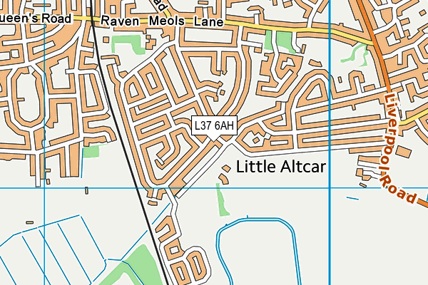 L37 6AH map - OS VectorMap District (Ordnance Survey)