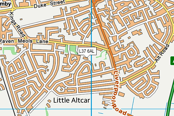L37 6AL map - OS VectorMap District (Ordnance Survey)