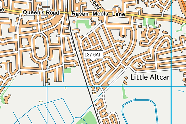 L37 6AT map - OS VectorMap District (Ordnance Survey)