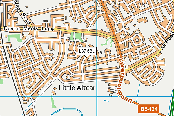 L37 6BL map - OS VectorMap District (Ordnance Survey)