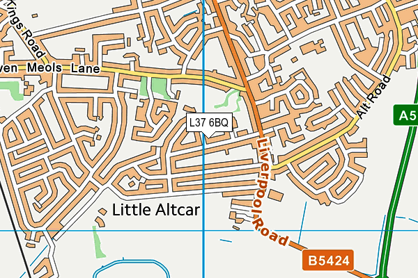 L37 6BQ map - OS VectorMap District (Ordnance Survey)