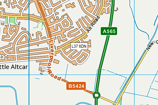 L37 6DN map - OS VectorMap District (Ordnance Survey)