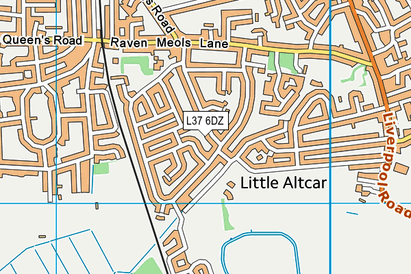 L37 6DZ map - OS VectorMap District (Ordnance Survey)