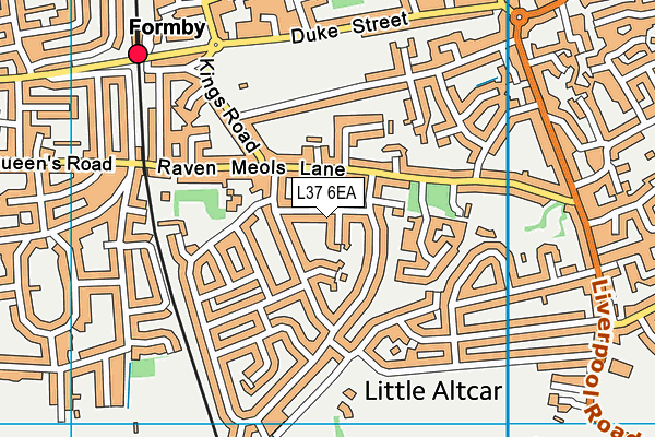 L37 6EA map - OS VectorMap District (Ordnance Survey)