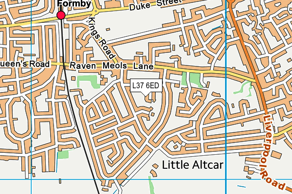 L37 6ED map - OS VectorMap District (Ordnance Survey)