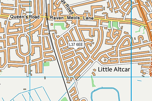 L37 6EE map - OS VectorMap District (Ordnance Survey)