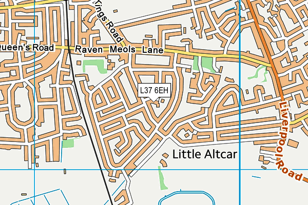 L37 6EH map - OS VectorMap District (Ordnance Survey)