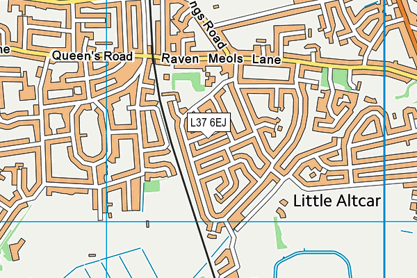 L37 6EJ map - OS VectorMap District (Ordnance Survey)