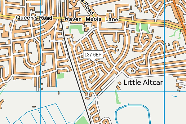 L37 6EP map - OS VectorMap District (Ordnance Survey)