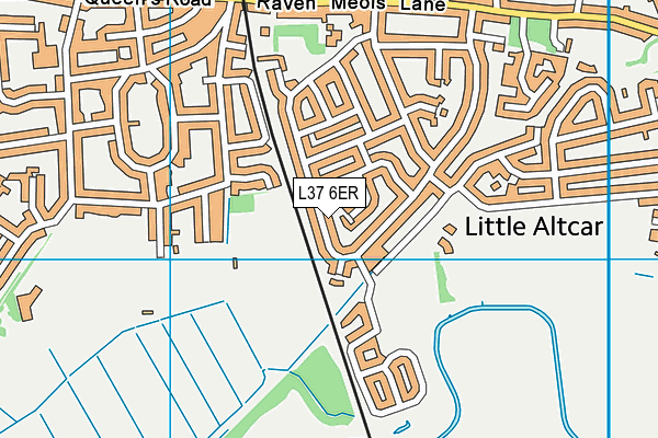 L37 6ER map - OS VectorMap District (Ordnance Survey)