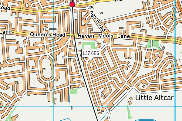 L37 6ES map - OS VectorMap District (Ordnance Survey)