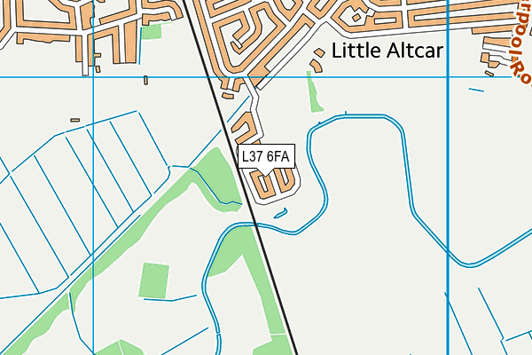 L37 6FA map - OS VectorMap District (Ordnance Survey)