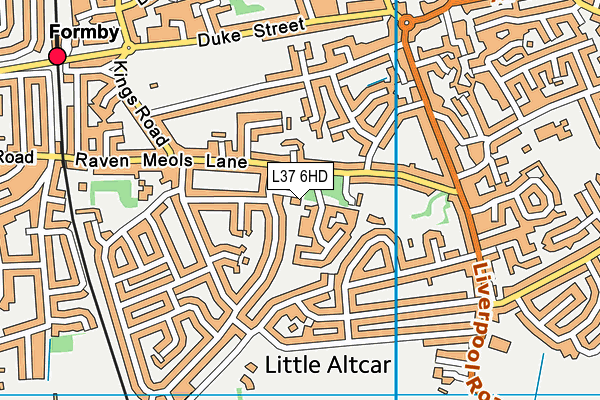 L37 6HD map - OS VectorMap District (Ordnance Survey)