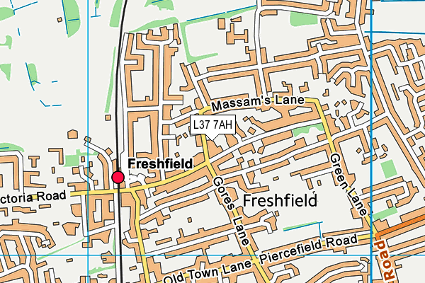 L37 7AH map - OS VectorMap District (Ordnance Survey)