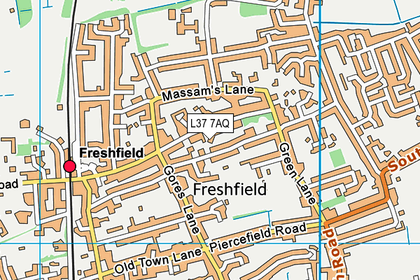 L37 7AQ map - OS VectorMap District (Ordnance Survey)