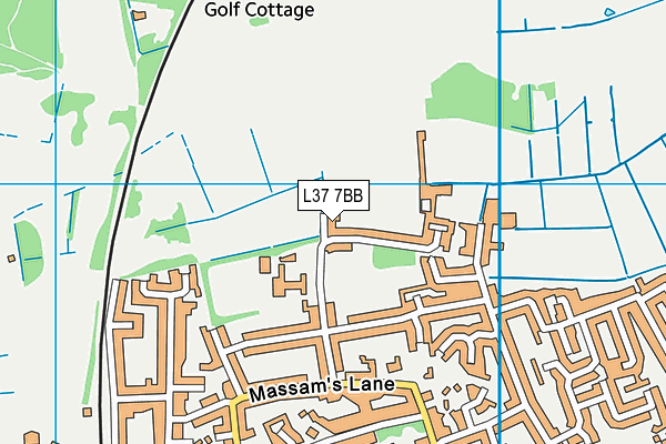 L37 7BB map - OS VectorMap District (Ordnance Survey)